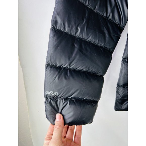 New Eddie Bauer womens Large 650 Goose Down Fill Cirruslite Jacket Black - Picture 4 of 7